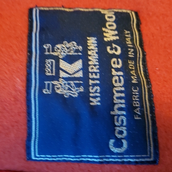 Vintage cashmere and wool burnt orange blazer - Picture 13 of 16